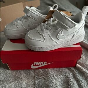 Nike. Court Borough Low Recraft. White. Toddler 7C. New.